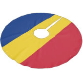 Roemeense vlag kerstboom rok (Gekanteld)