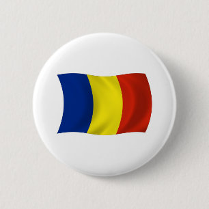 Roemeense Vlag Knop Ronde Button 5,7 Cm