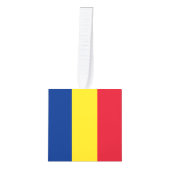 Roemeense vlag kubus ornament (Voorkant)