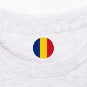Roemeense vlag labels (Aangebracht)