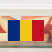 Roemeense vlag labels (Aangebracht)