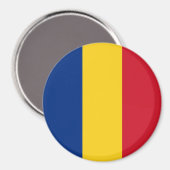 Roemeense vlag magneet (Voorkant / Achterkant)