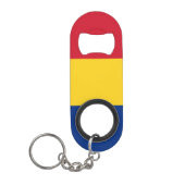 Roemeense vlag mini flessenopener (Voorkant)