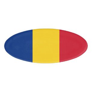 Roemeense vlag naambadge