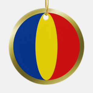 Roemeense Vlag Ornament