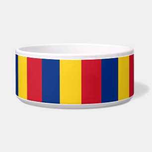Roemeense vlag Pet Bowl Voerbakje