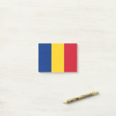 Roemeense vlag post-it® notes (Op bureau)
