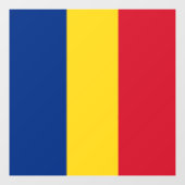 Roemeense vlag raamsticker (Vel)