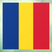 Roemeense vlag raamsticker (Vel 3)