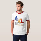 Roemeense vlag Silhouette T-shirt (Voorkant volledig)