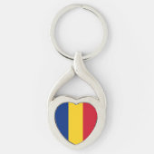 Roemeense vlag sleutelhanger (Voorkant)
