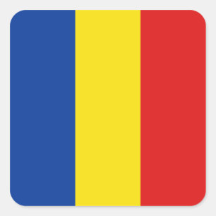 Roemeense Vlag Sticker