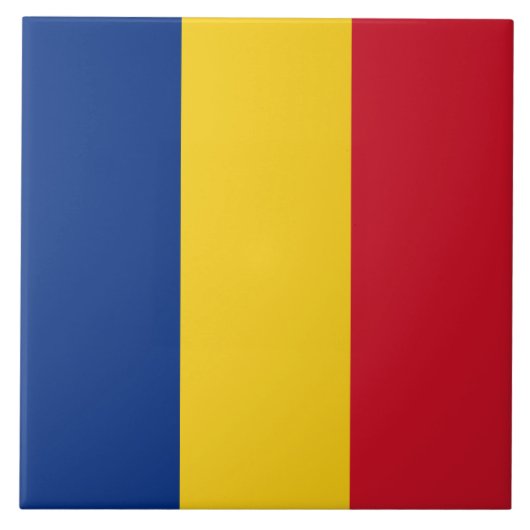 Roemeense vlag tegeltje (Voorkant)
