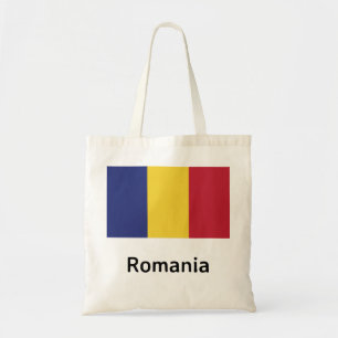 Roemeense vlag tote bag