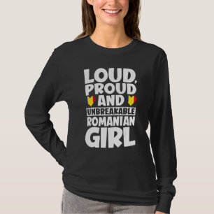 Roemeense vlag Trotse Roemenen Mannen & Vrouwen 1 T-shirt