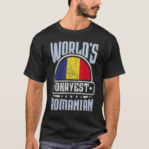 Roemeense vlag Trotse Roemenen Mannen & Vrouwen 2 T-shirt