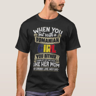 Roemeense vlag Trotse Roemenen Mannen & Vrouwen T-shirt