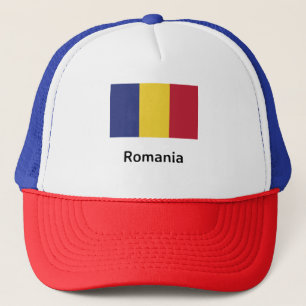 Roemeense vlag trucker pet