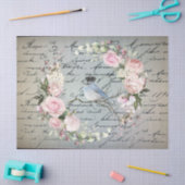 roemeense vogel op een tak tissuepapier (Craft)