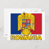 Roemeense wapenschild briefkaart (Voorkant / Achterkant)