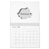 Roemenië 3D-kaart Kalender (Jan 2026)