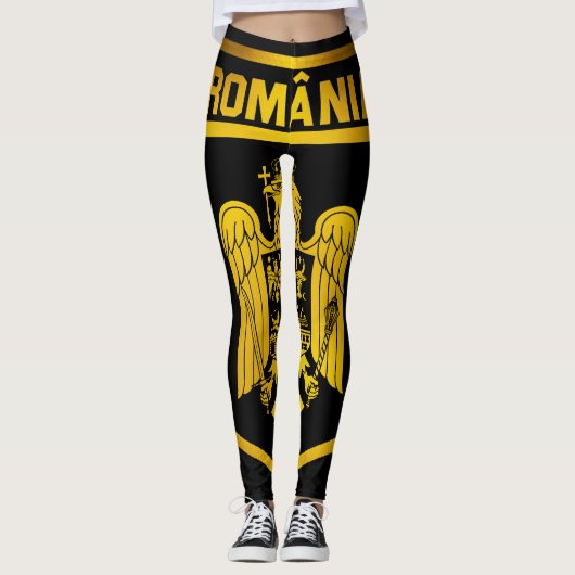 Roemenië Emblem Leggings (Voorkant)