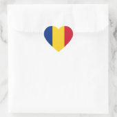 Roemenië Flag Heart Sticker (Tas)