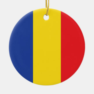 Roemenië land ronde vlag keramisch ornament