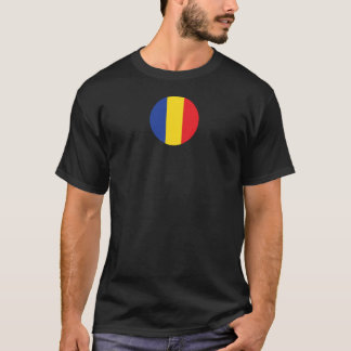 Roemenië land ronde vlag t-shirt