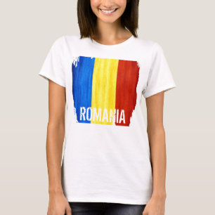 Roemenië Landvlag T-shirt voor dames