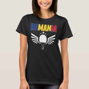 Roemenië Ping Pong Roemeense Tennis Support T-shirt