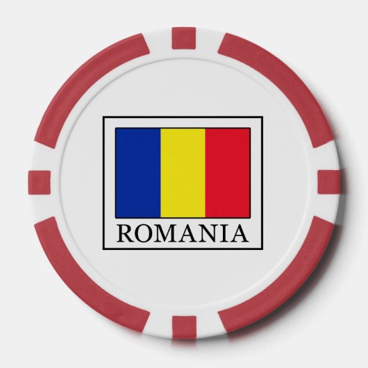Roemenië Poker Chips (Voorkant)