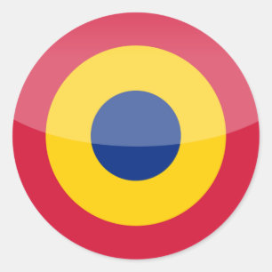 roemenië ronde sticker