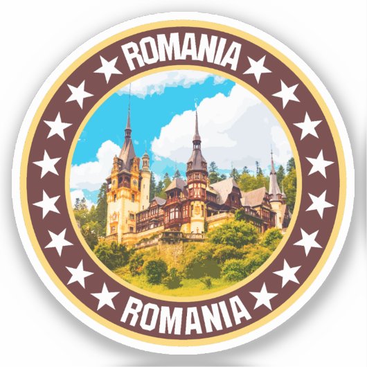 Roemenië Sticker (Voorkant)