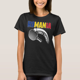 Roemenië Table Tennis Support Roemeense ping Pong T-shirt
