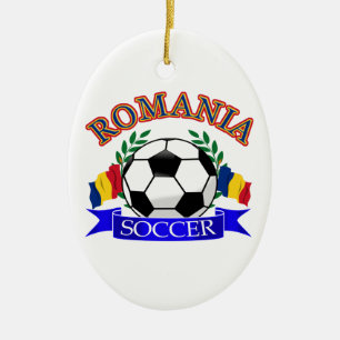 Roemenië voetbal design keramisch ornament