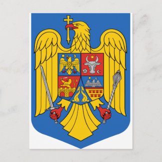 Roemenië - wapenschild. Embleem Briefkaart