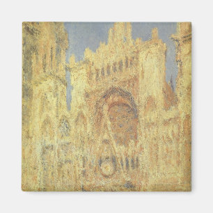 Roen Cathedral, zonsondergang door Claude Monet Magneet