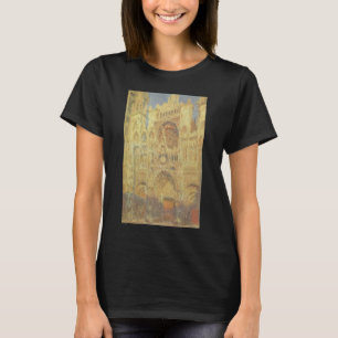 Roen Cathedral, zonsondergang door Claude Monet T-shirt