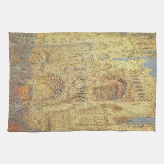 Roen Cathedral, zonsondergang door Claude Monet Theedoek (Horizontaal)