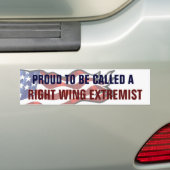 Roep een rechtse extremist in bumpersticker (Op auto)