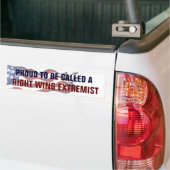Roep een rechtse extremist in bumpersticker (Op Truck)