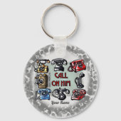 Roep Hem aan als Christelijke sleutelhanger (Voorkant)