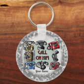 Roep Hem aan als Christelijke sleutelhanger (Voorkant)