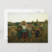 Roep in de Gleaners, 1859 Briefkaart (Voorkant / Achterkant)