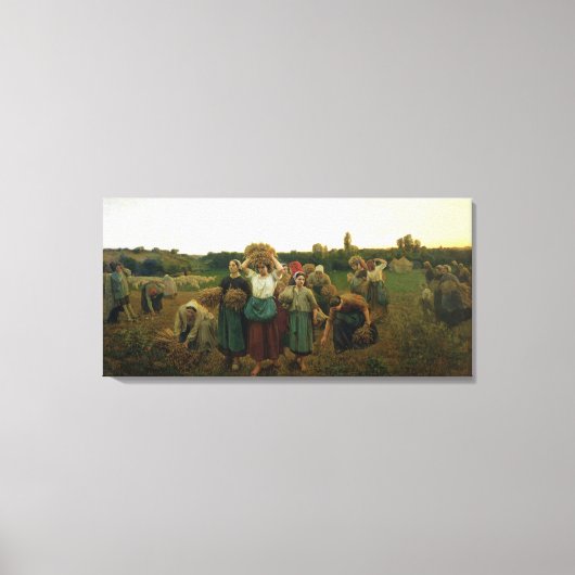 Roep in de Gleaners, 1859 Canvas Afdruk (Voorkant)