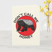 Roep me niet de Das van de Honing van Badass van Kaart (Gele Bloem)