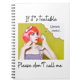 Roep me niet, Ontwerp Notitieboek
