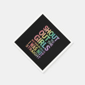 Roep naar de meisjes Gay Pride Rainbow Flag LGBT Servet (Hoek)