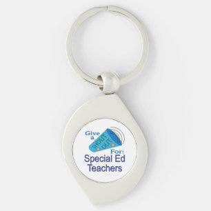 Roep naar speciale onderwijsgevenden sleutelhanger